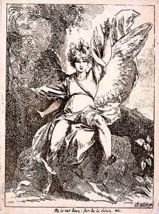 Ангел Воскресения Бенджамина Уэста 1801 года, считается первой литографией, сделанной в Англии. 
