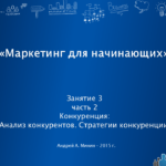 Маркетинг для начинающих: конкуренция. Виды конкуренции.