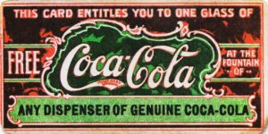 Первый купон. Coca-cola 1888