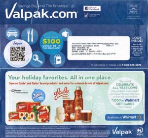 VALPAK - первый сервис рассылки купонов по почте