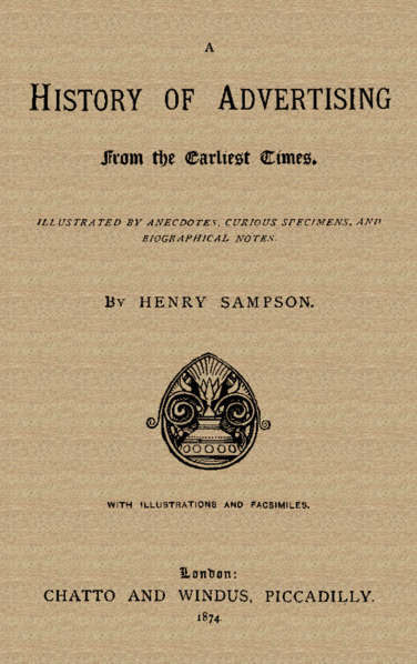 A History of Advertising, by Henry Sampson